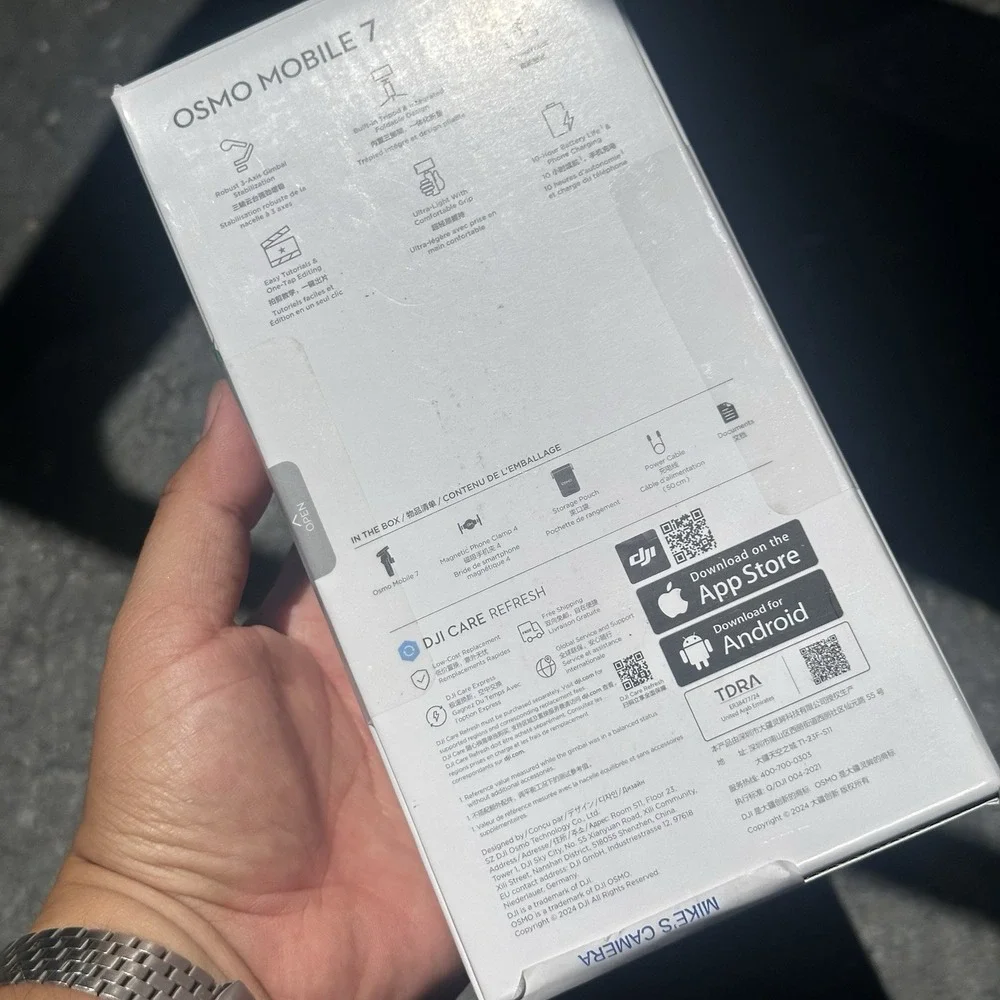 DJI Osmo Mobile 7 Gimbal Stabilizer for iPhone Android Brand New Sealed